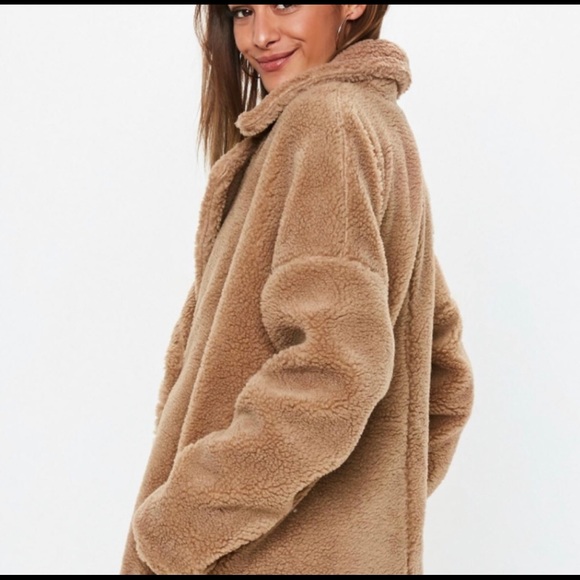 missguided teddy coat